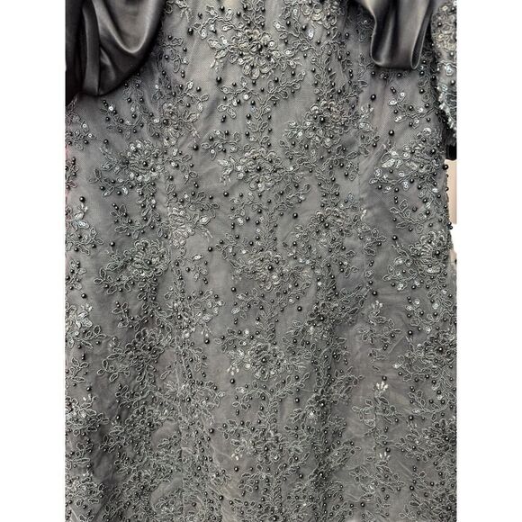 LoveShackFancy Kakena Off-The-Shoulder Beaded Minidress Black Small - Picture 9 of 14